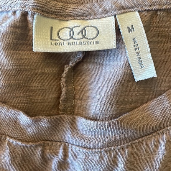 LOGO‎ by Lori Goldstein | MIDI-dress w/ Eyelet, a-symmetrical hem, size M - EUC - Picture 5 of 8